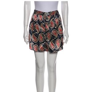 Christian Dior paisley print mini shorts